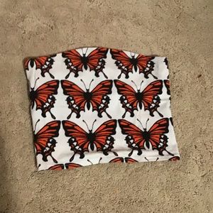 Urban Outfitters Butterfly Tube Top